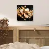 Bloemen - Goud - Graffiti - Zwart - Abstract plexiglas 5mm klein -sfeer4