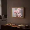 Rozen - Bloemen - Roze - Kunst - Watercolor Light Box met batterij (Wandlamp) middel -sfeer1