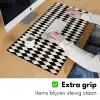 Klassiek - Patroon - Zwart Muismat XXL klein 681 -sfeer3