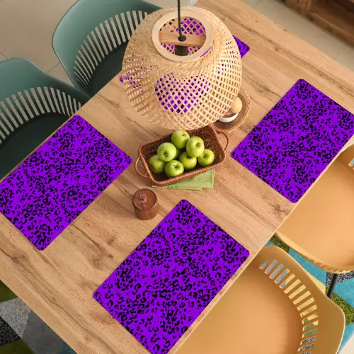 Panterprint - Paars - Patroon Placemat vinyl groot 368 -zzsfeer5_Kitchenyeah-website