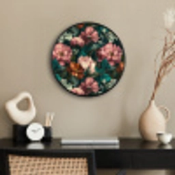 Bloemen - Schilderachtig - Patroon - Roze Fotolijst rond zonder passe partout klein 856 -sfeer1