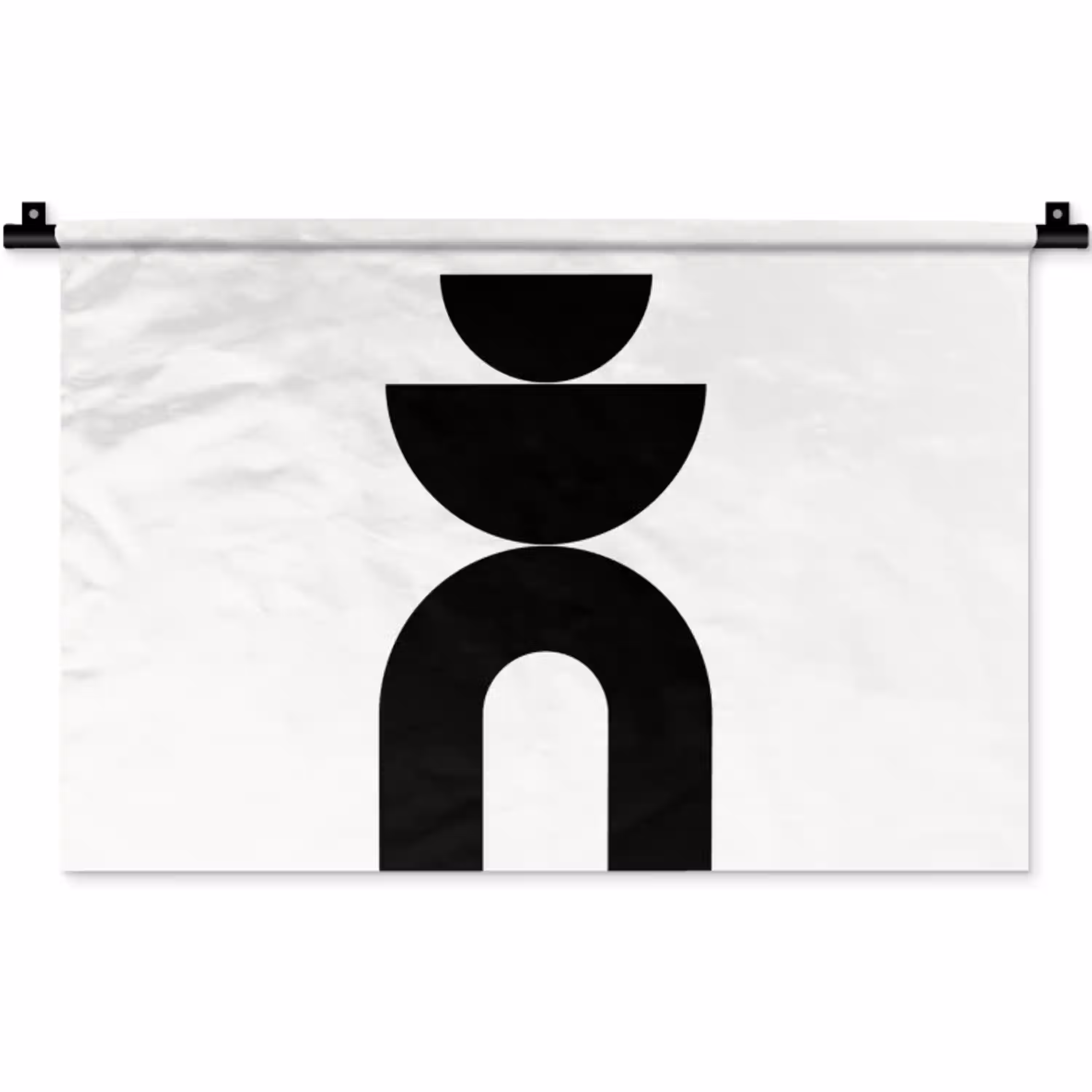 Minimalistisch - Kunst - Wit Wandkleed katoen klein -zz3d