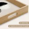 Cirkels - Strepen - Minimalistisch - Zwart Dienblad Rechthoek middel -USP_HandgreepNL