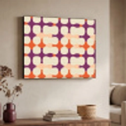 Modern - Patroon - Kleurrijk Textielframe zwart klein 947 -sfeer3