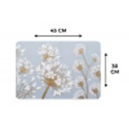 Illustratie - Bloemen - Blauw Placemat vinyl groot -specs