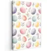 Eieren - Kleurrijk - Patroon Tuinposter op houten frame 2 cm dik klein -3d