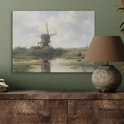 Molen - Willem Roelofs - Oude meesters - Kunst PET vilt klein -sfeer2