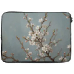 Botanisch - Stilleven - Blauw laptophoes neopreen klein -zkaufland3dotto