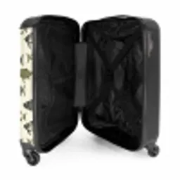 Vissen - Klassiek - Groen NBS - Handbagage koffer - Volwassenen Unisex middel -binnenkant
