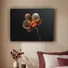 Orchidee - Doorzichtig - Bloem Textielframe zwart klein -sfeer1