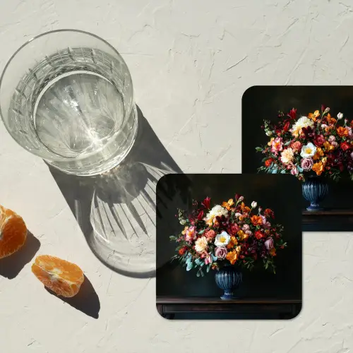 Groot - Bloemen - Vaas - Boeket onderzetter kurk middel -sfeer4