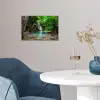 Jungle - Waterval - Planten - Water - Natuur poster papier klein -sfeer3