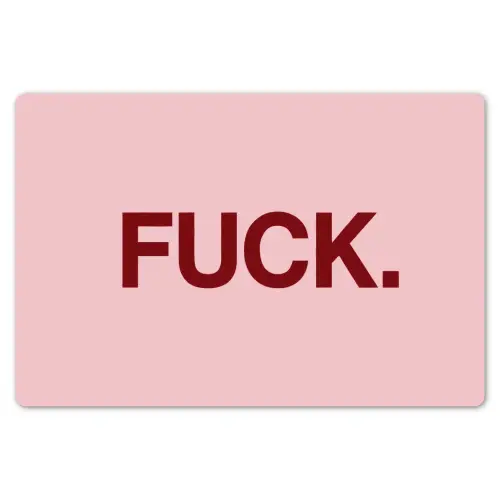 Statement - Krachtig - Roze Placemat vinyl groot -zzsfeer1_Kitchenyeah-website