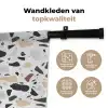 Terrazzo -  Patroon - Kleurrijk - Klei Wandkleed katoen klein 269 -sfeer2