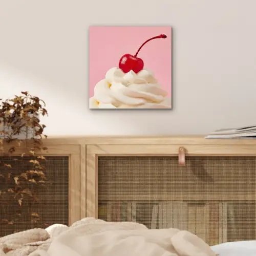 Kers - Slagroom - Roze aluminium wit klein -sfeer3