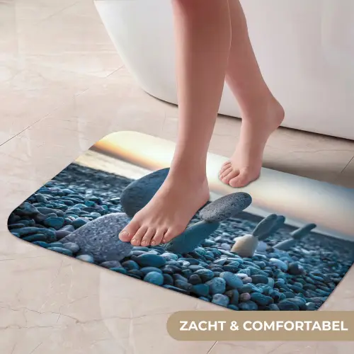 Zen stenen - Zonsondergang - Zee Badmat klein -USP_ZachtNL