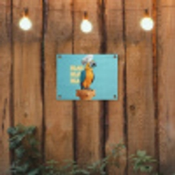 Papegaai - Koksmuts - Quote - Neon tuinposter los doek klein -sfeer1