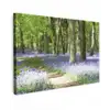 Bos - Pad - Bloemen - Paars - Groen - Natuur canvas 2cm klein -z3d