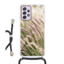 Gras - Close up - Groen Hoesje Samsung Galaxy A52 5G met koord klein -3d