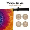 Regenboogkleuren - Spiraal - Kleurrijk Wandkleed katoen klein -sfeer2