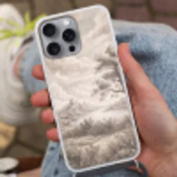 Landschap - Bergen - Meer - Natuur Hoesje iPhone 16 Pro Max met koord klein -sfeer3
