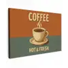 Koffie - Kop - Vintage - Quote Tuinposter op houten frame 2 cm dik klein -3d