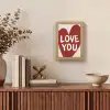 Loveyou - Hart - Rood Light Box met kabel (Tafellamp) klein -sfeer2