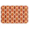 Geometrisch - Retro - Oranje Badmat klein 997 -3d