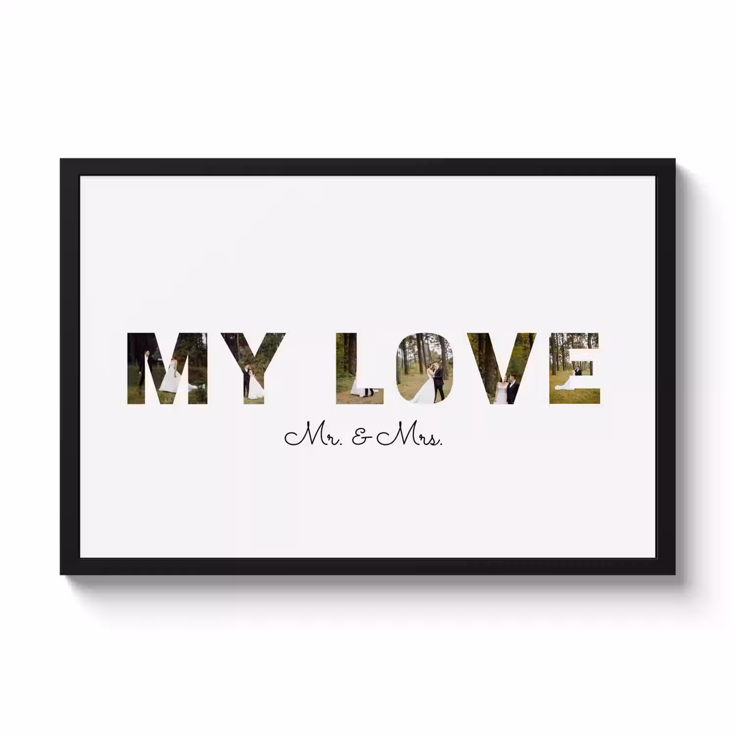 Poster mit Rahmen – My Love