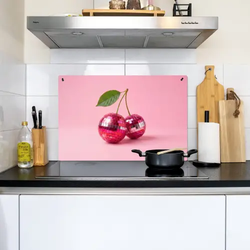Disco - Kersen - Roze Inductie beschemer met haakjes klein -sfeer2