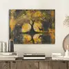 Boom - Verflook - Hert - Natuur - Goud PET vilt klein -sfeer1