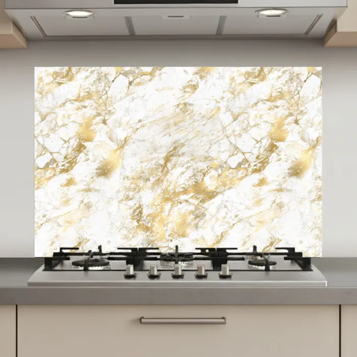 Marmer - Goud - Structuur keuken achterwand spatscherm klein 900 -3d_website