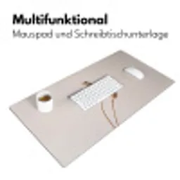 Papaverbollen - Droogbloemen - Minimalistisch - Beige - Rustig Muismat XXL klein -ysfeer4_duits