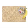 Gevlochten Riet Textuur Placemat vinyl groot -zzzproduct_Kitchenyeah-website
