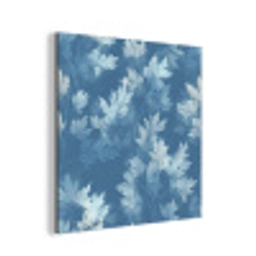 Varen - Botanisch - Patroon - Grijsblauw aluminium wit klein 46 -3d