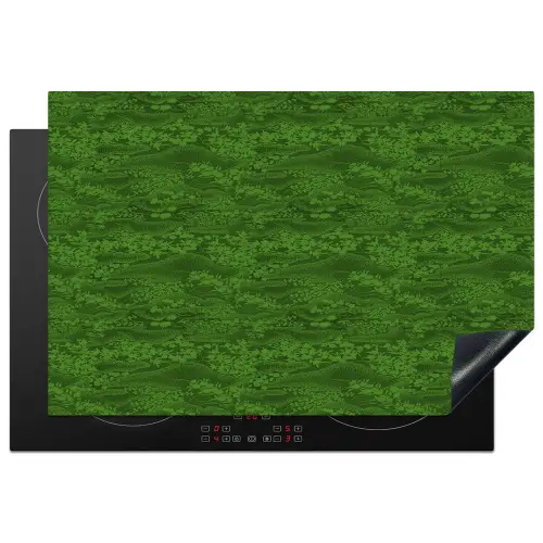 Struiken - Groen - Landschap Inductie beschermer vinyl 3mm klein 276 -3d