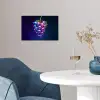 Paars - Disco - Feest - Druif poster papier klein -sfeer3
