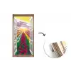 Doorkijk - Bloemen - Tulpen - Kleurrijk - Zonsondergang fotobehang vinyl groot -3d