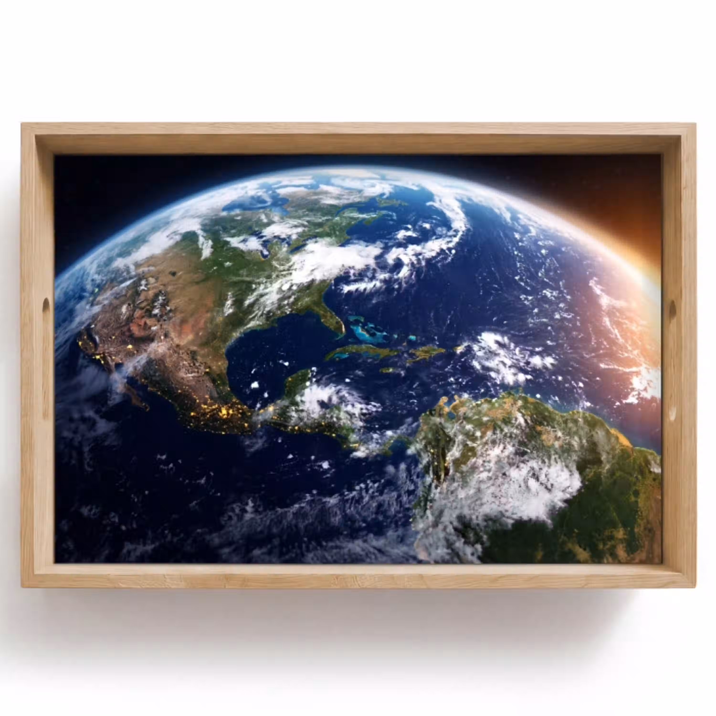 Planeet - Ruimte - Kosmos Dienblad Rechthoek middel -z3d_shopping