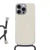 Zandkleurig - Modern - Egaal Hoesje iPhone 16 Pro Max met koord klein 804 -3d