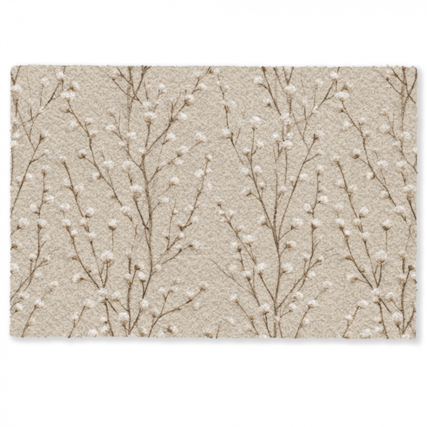 Katoen - Natuur - Taupe Deurmat klein 898 -zkaufland3d