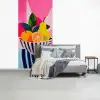 Fruit - Abstracte achtergrond - Roze fotobehang vinyl groot -slaapkamer