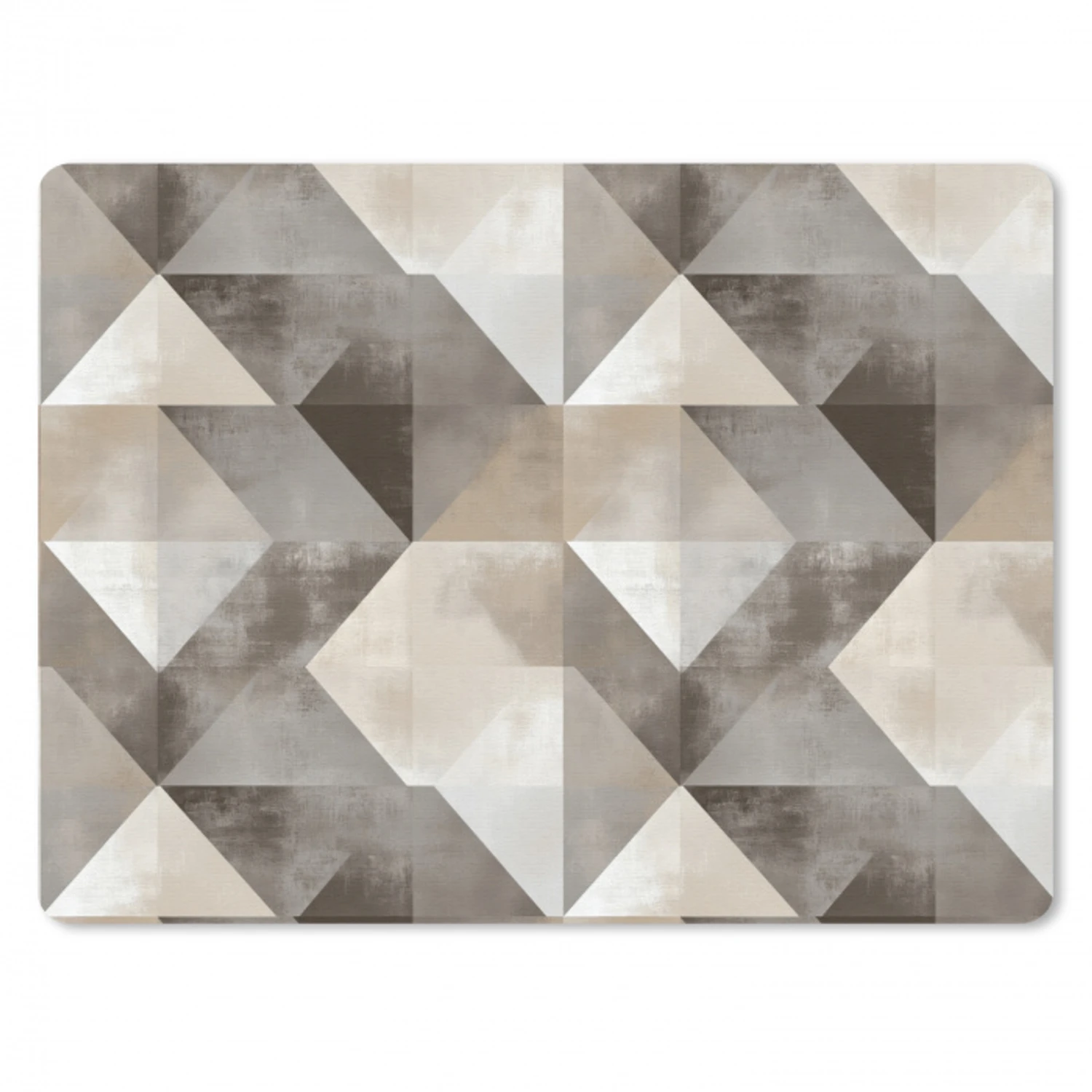 Geometrisch - Motief - Aardetinten muismat rubber klein 262 -3d