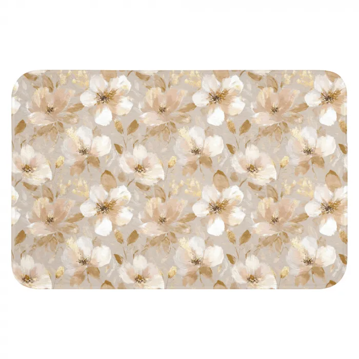 Bloemen - artistiek - Goud Badmat klein 997 -3d