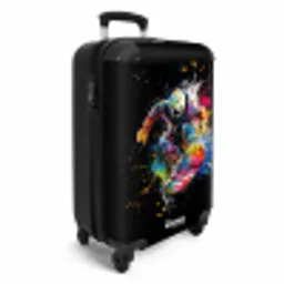 Snowboarder met graffiti NBS - Handbagage koffer - Unisex middel -productfoto_3d