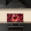 Rood - Wijn - Hartjes keuken achterwand spatscherm klein -sfeer1
