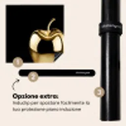 Appel - Goud - Chrome - Zwart Inductie beschermer vinyl 3mm middel -zzzzzzz-induclip_IT