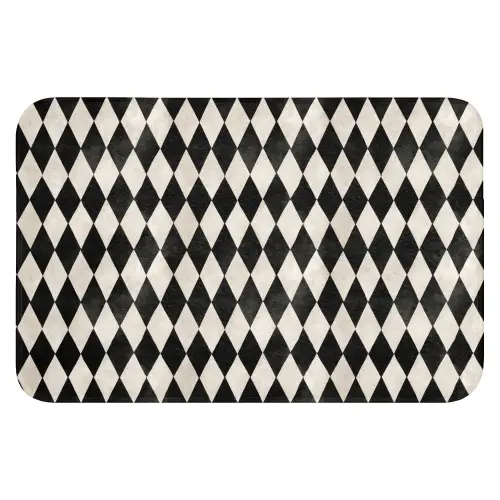 Klassiek - Patroon - Zwart WCmat klein 1009 -3d