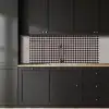 Plaid - Patroon - Ruit - Donkerblauw keuken achterwand 2 middel 871 -sfeer1