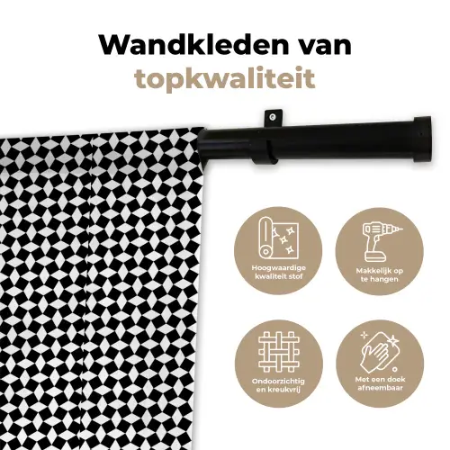 Design - Geometrie - Patroon Wandkleed katoen klein 269 -sfeer2